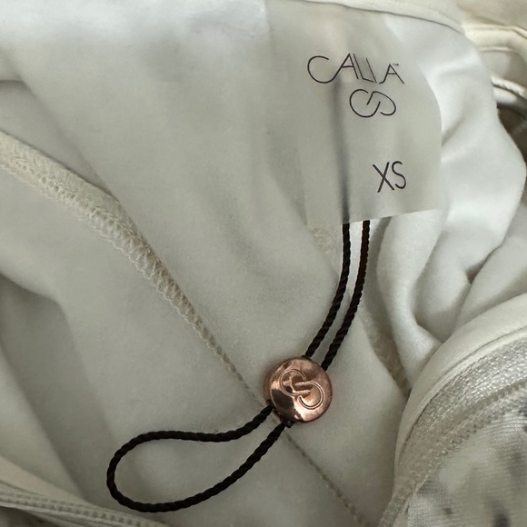 325 CALIA | NWOT Gray Snow Speckled Quarter-Zip Turtleneck Pullover (size XS) - Picture 11 of 16